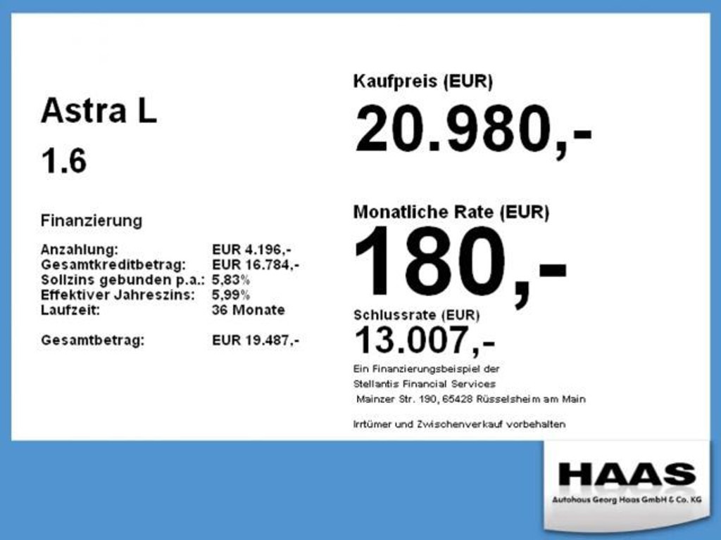 Opel Astra Innovation