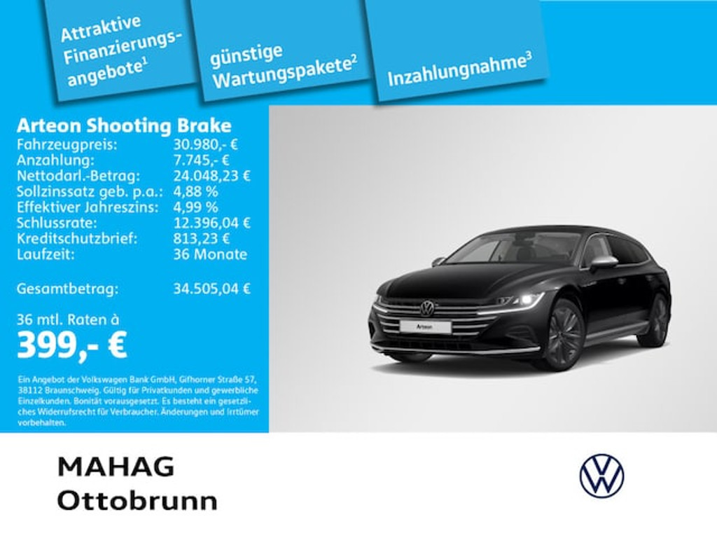 Volkswagen Arteon Shooting Brake DSG 2.0 TSI Elegance Elegance