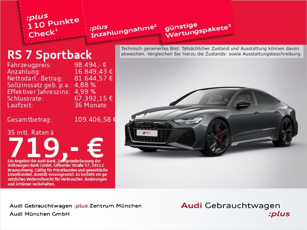 Audi RS7 Sportback Quattro