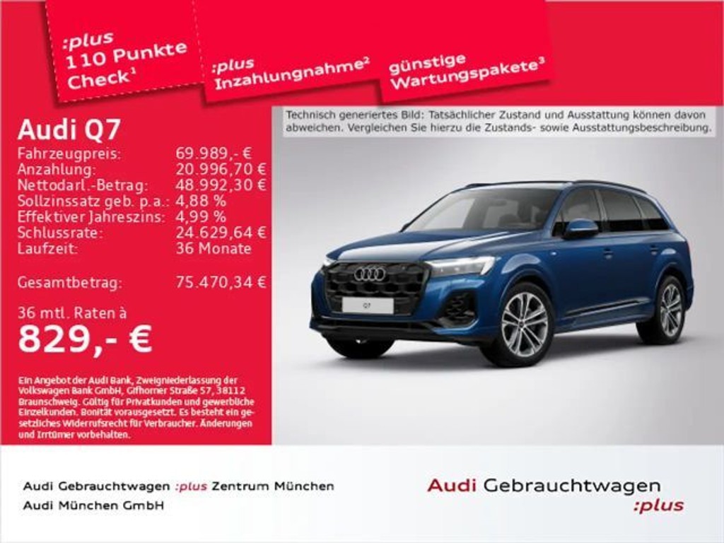 Audi Q7 Quattro S-Line 55 TFSI