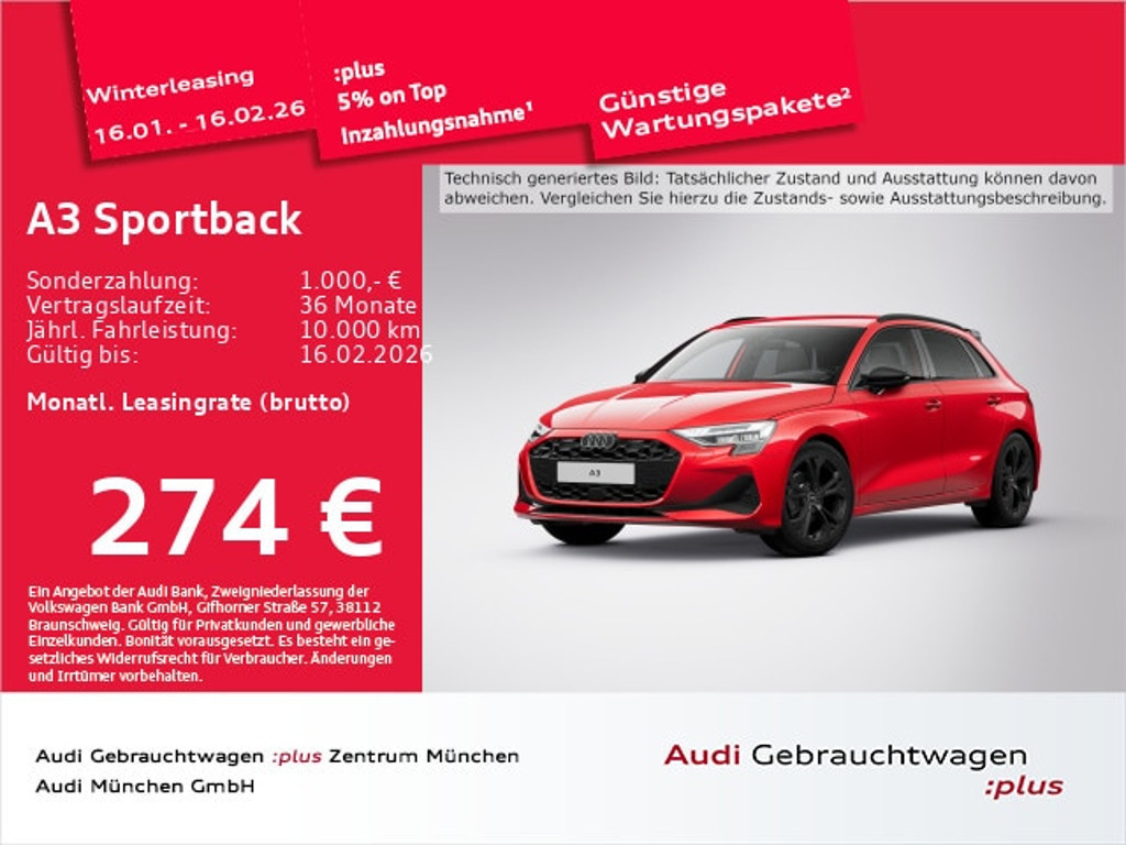 Audi A3 Sportback S-Tronic 35 TFSI