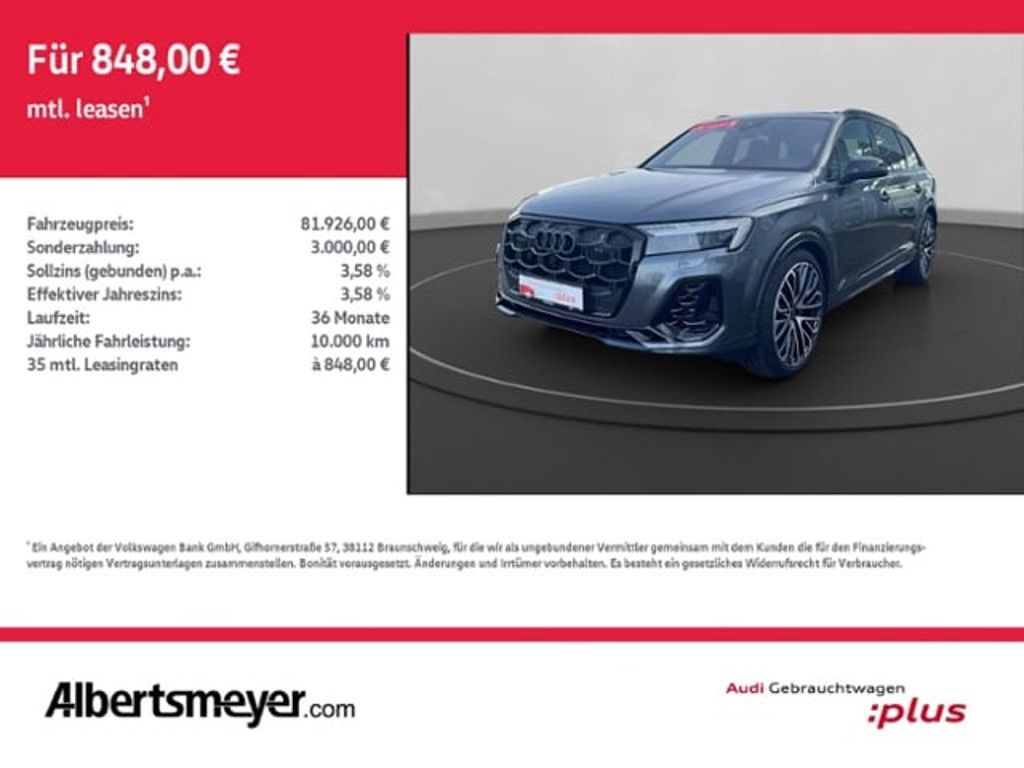 Audi Q7 Quattro S-Line Hybride 60 TFSI
