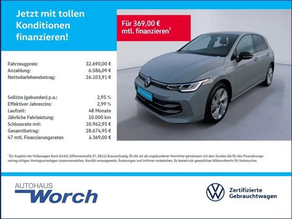 Volkswagen Golf DSG eHybrid 1.5 TSI Golf VIII