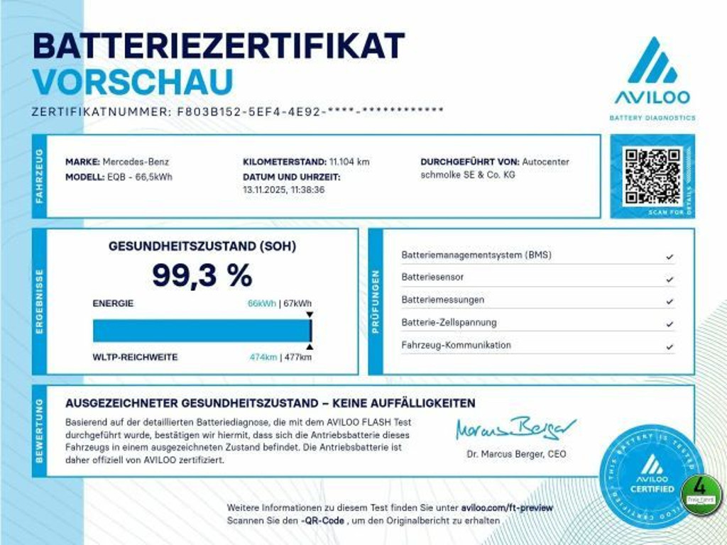 Mercedes-Benz E-Klasse EQB Progressive 300 Advanced