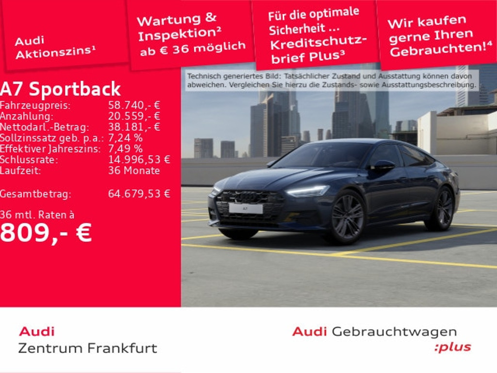 Audi A7 Sportback Quattro 50 TDI