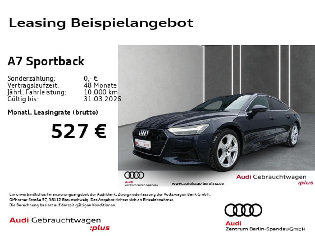Audi A7 Sportback Quattro S-Tronic 45 TDI