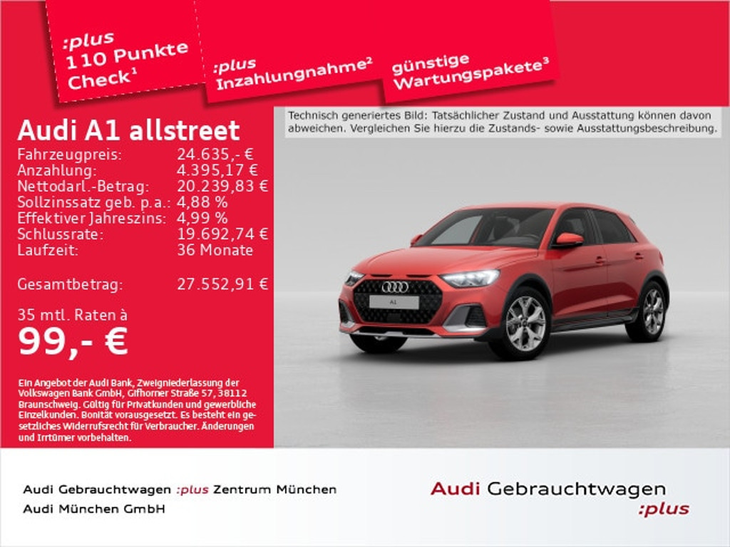 Audi A1 S-Tronic 30 TFSI Allstreet