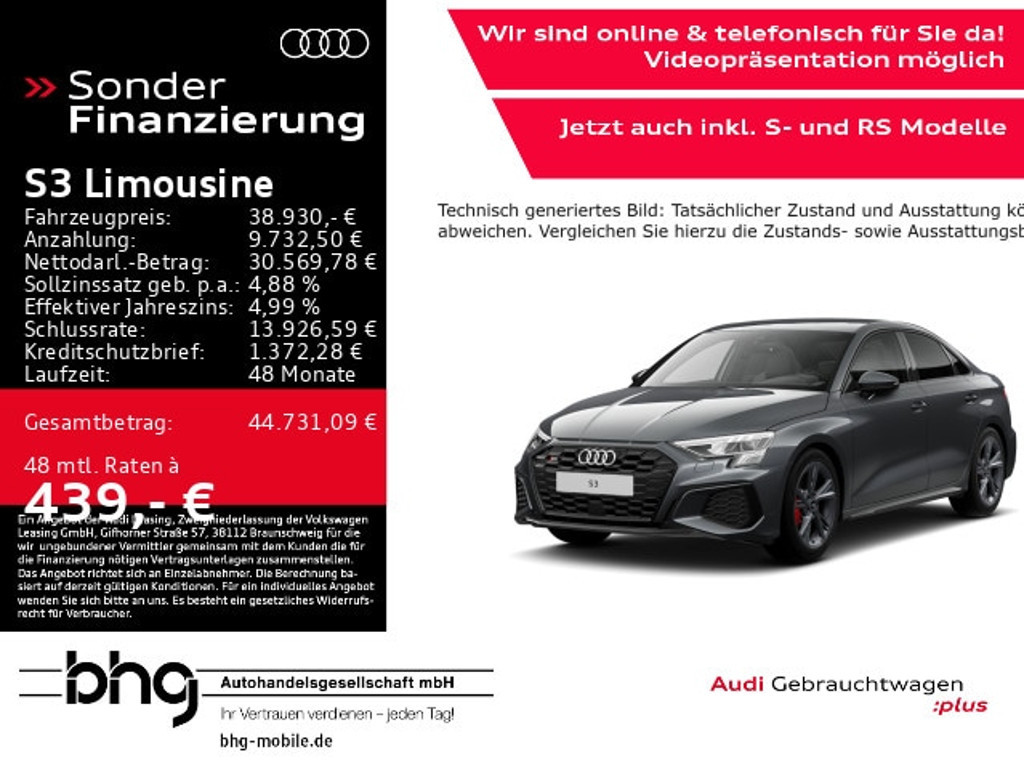 Audi S3 Sedan Quattro S-Tronic