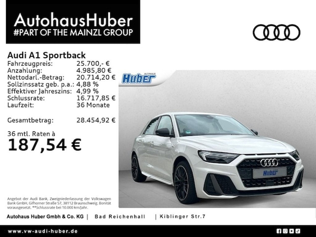 Audi A1 Sportback S-Line S-Tronic 30 TFSI