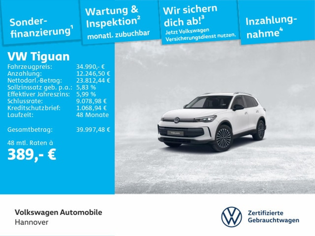 Volkswagen Tiguan DSG 1.5 eTSI