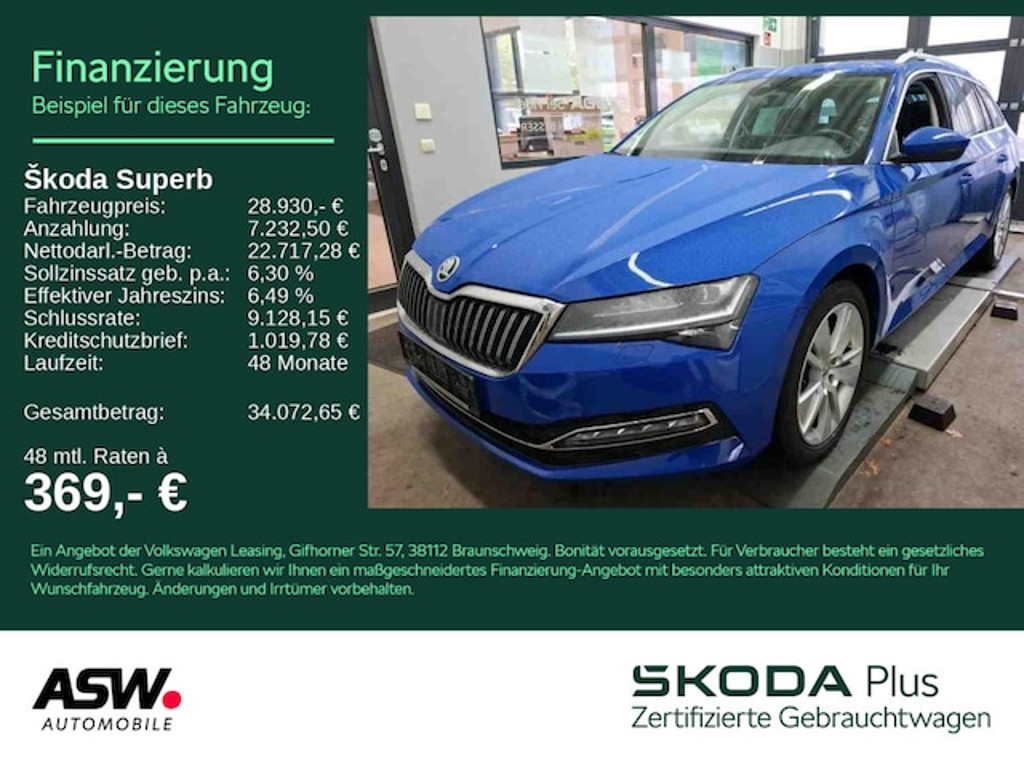 Skoda Superb Style Combi 2.0 TSI Style