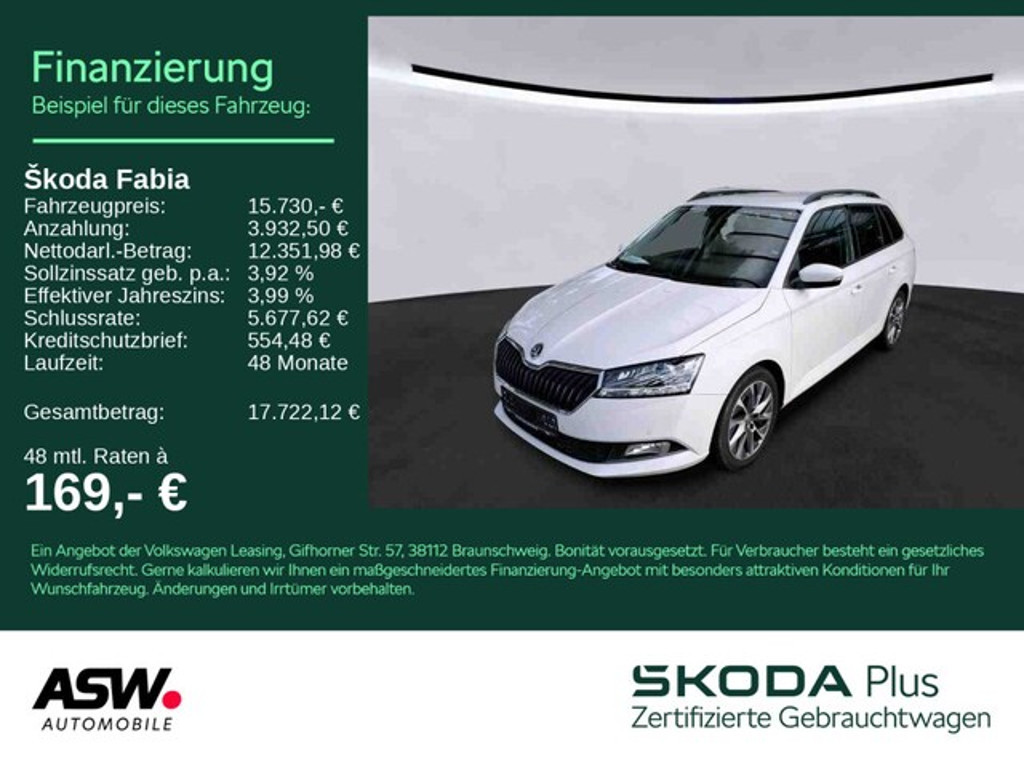 Skoda Fabia Ambition Combi 1.0 TSI Best