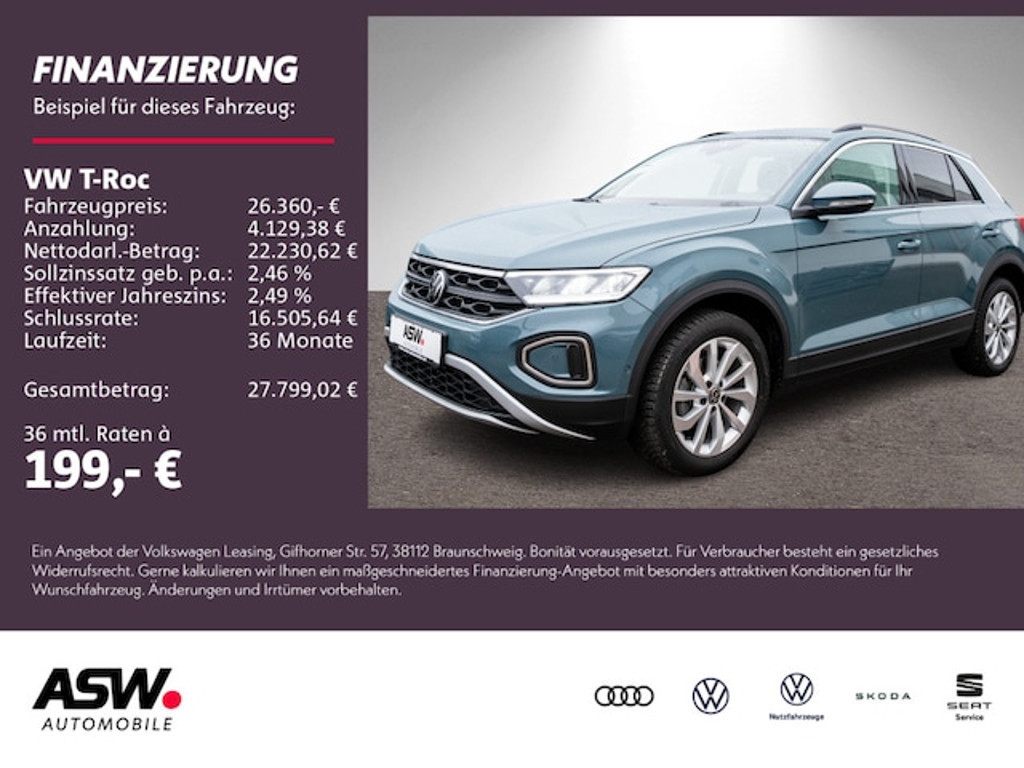 Volkswagen T-Roc Life 1.0 TSI