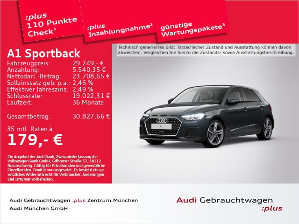 Audi A1 Sportback S-Tronic 30 TFSI