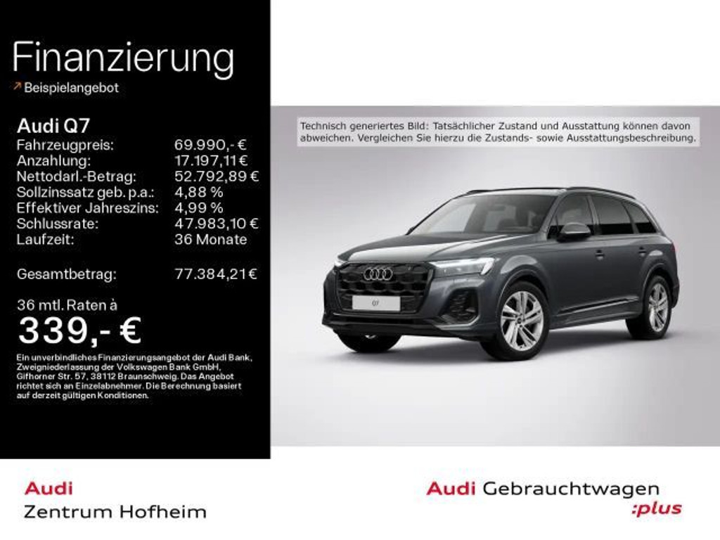 Audi Q7 Quattro S-Line 50 TDI