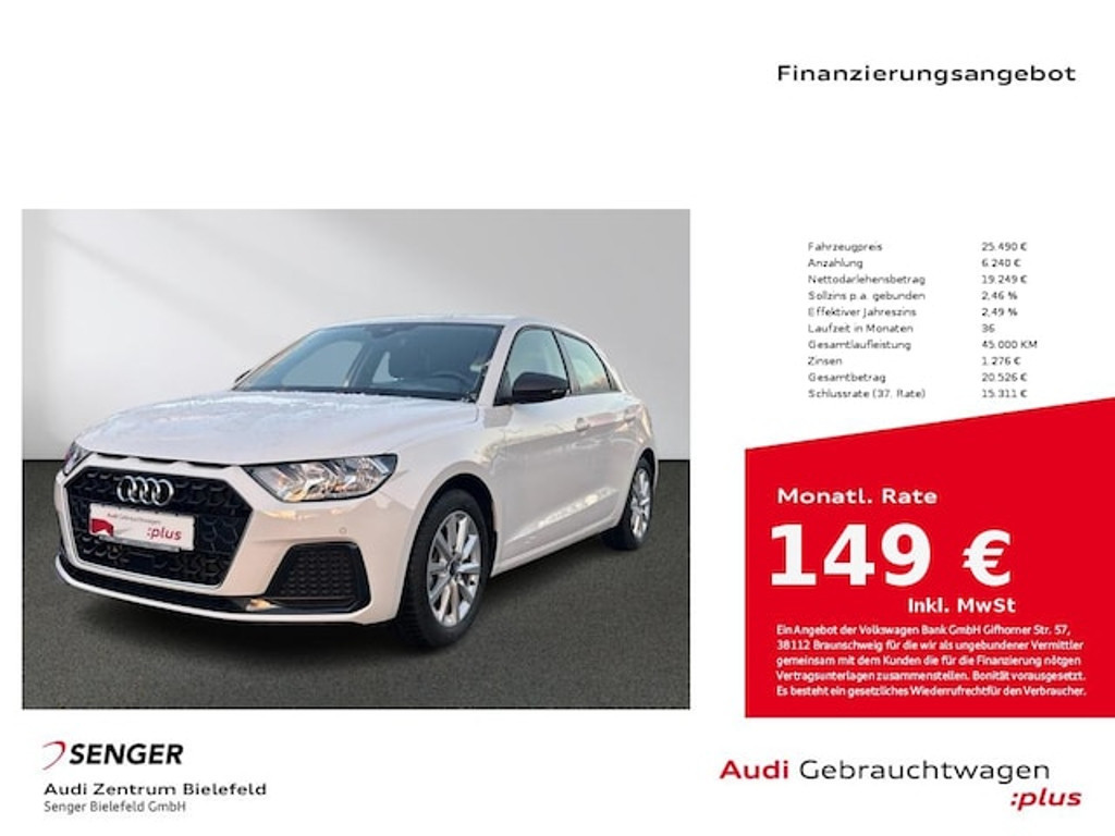 Audi A1 Sportback S-Tronic 25 TFSI