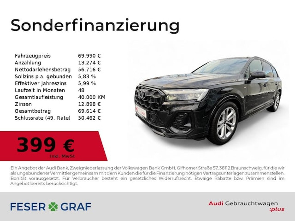 Audi Q7 Quattro S-Line 50 TDI