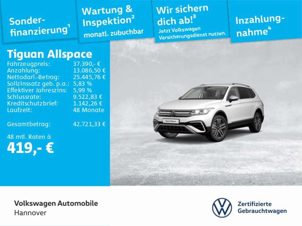 Volkswagen Tiguan DSG Allspace IQ.Drive 2.0 TSI Elegance Elegance