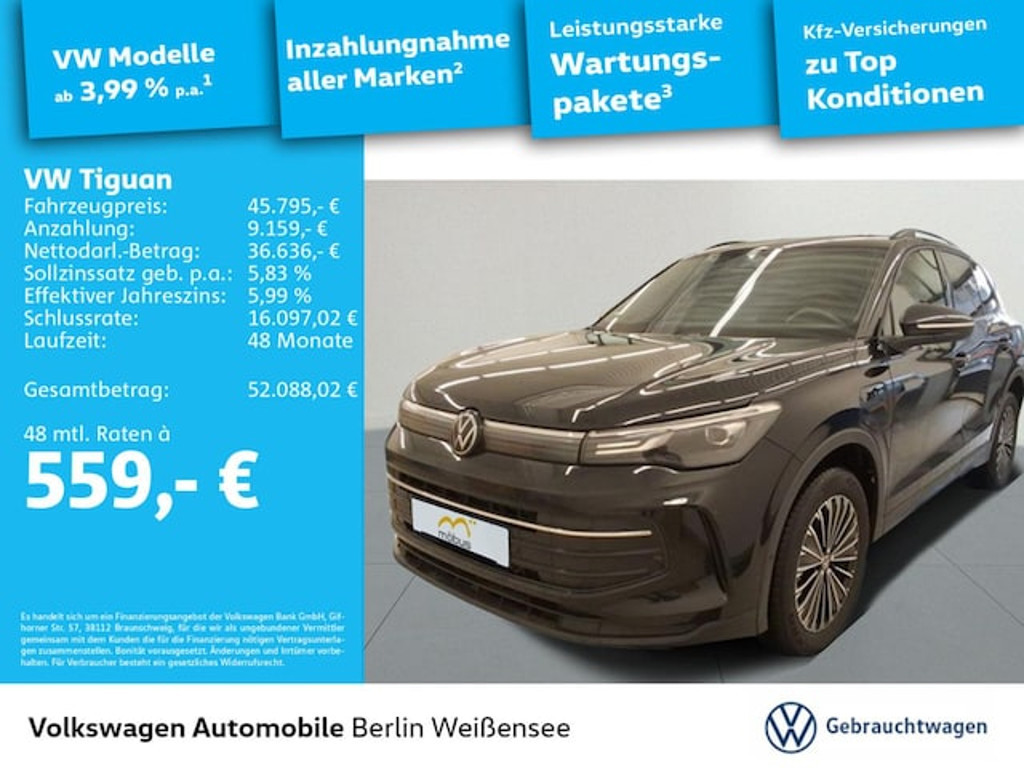 Volkswagen Tiguan DSG Life eHybrid 1.5 TSI