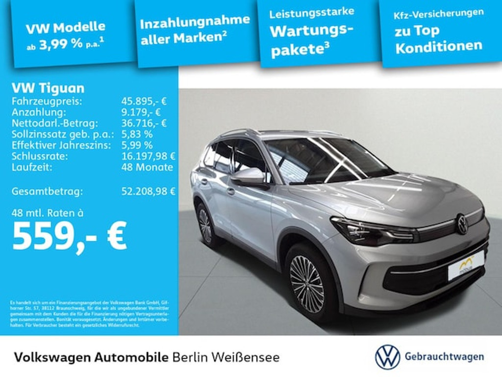 Volkswagen Tiguan DSG Life eHybrid 1.5 TSI
