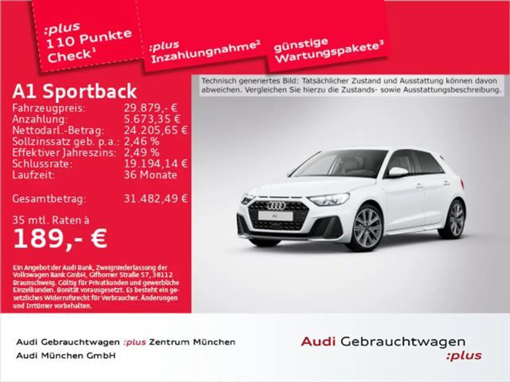 Audi A1 S-Line S-Tronic 30 TFSI