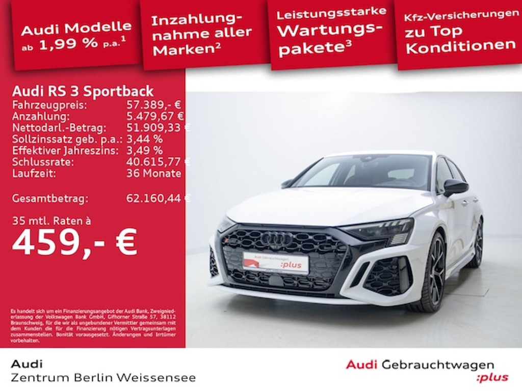 Audi RS3 Sportback Quattro S-Tronic