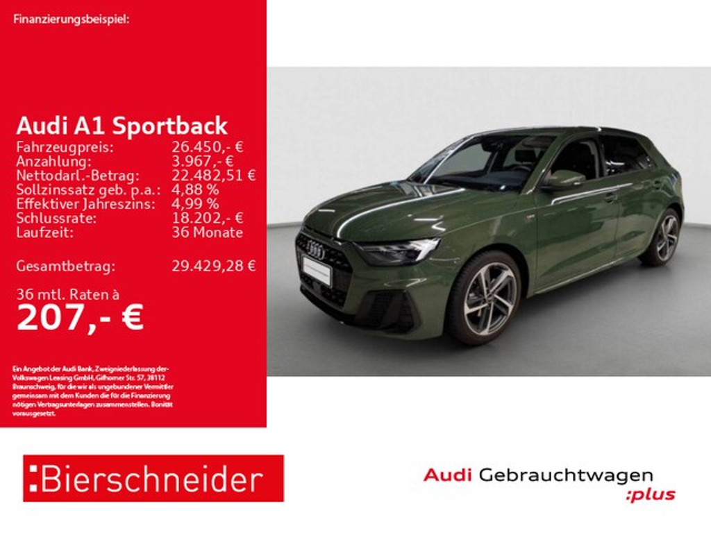Audi A1 Sportback S-Line 30 TFSI