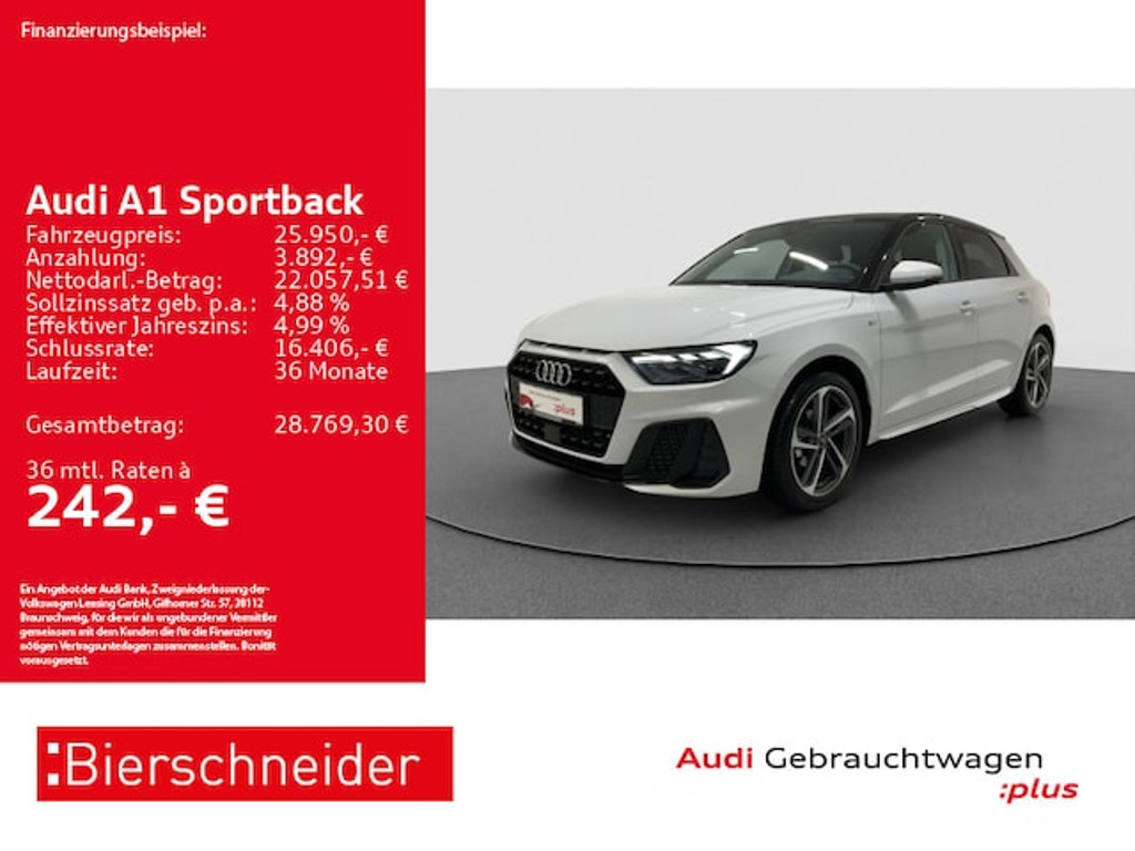 Audi A1 Sportback S-Line S-Tronic 25 TFSI