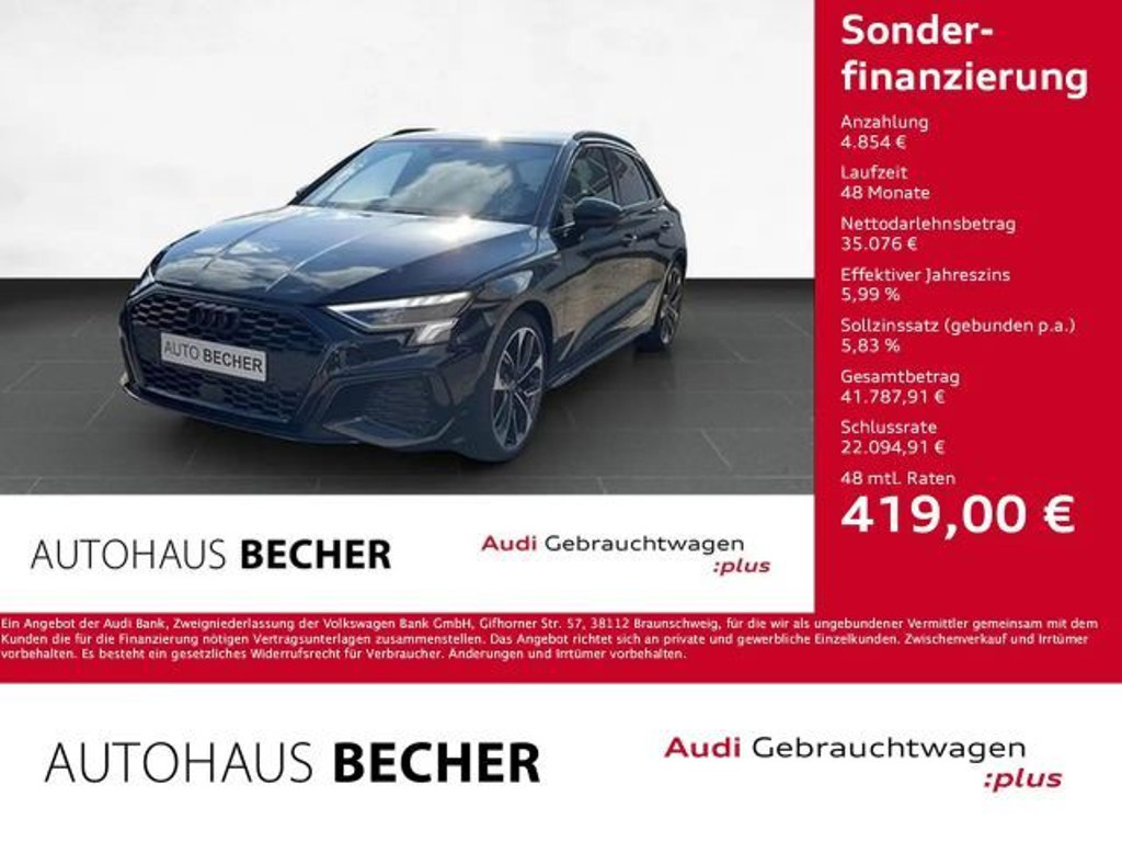 Audi A3 Sportback Sedan S-Line S-Tronic 35 TFSI