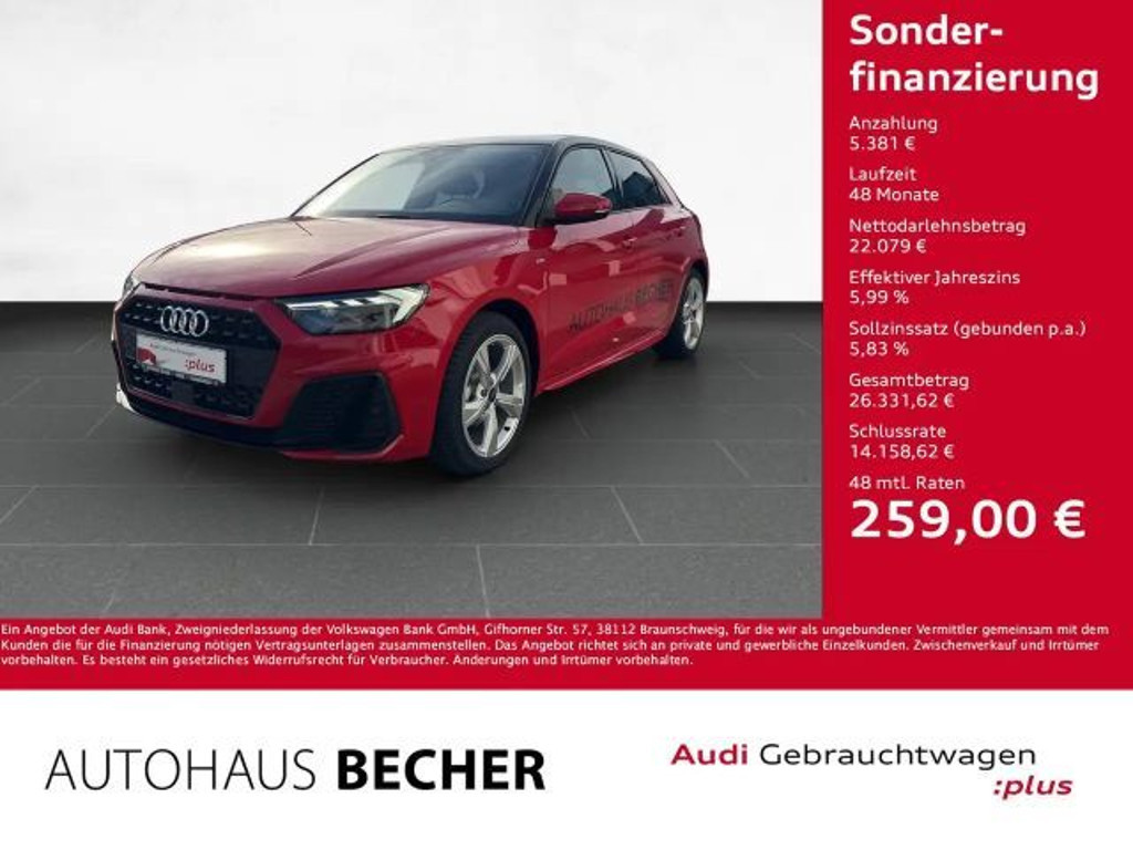 Audi A1 Sportback S-Line S-Tronic 25 TFSI