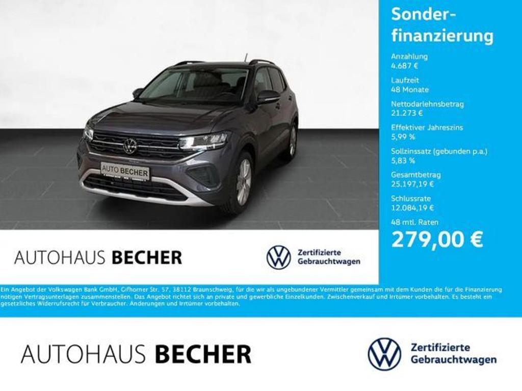 Volkswagen T-Cross Life 1.0 TSI