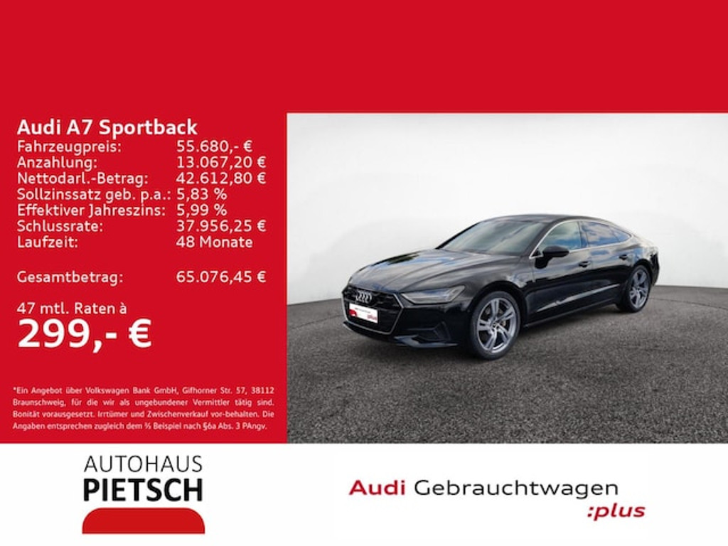 Audi A7 Sportback Quattro S-Tronic 45 TDI