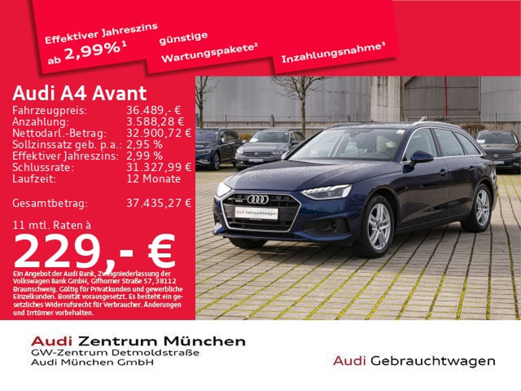 Audi A4 Avant Quattro S-Tronic 40 TDI