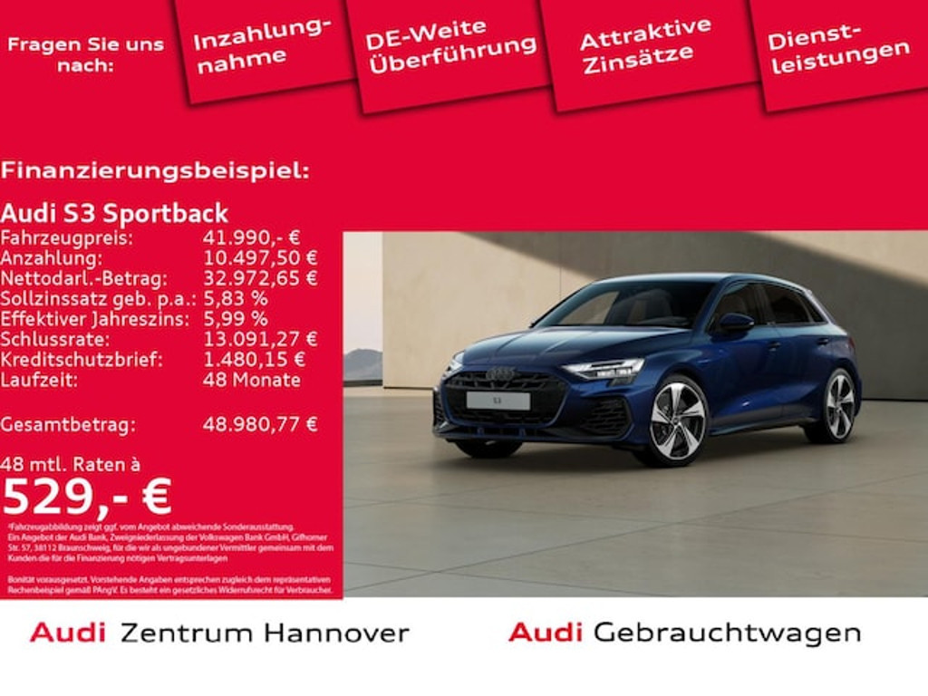 Audi S3 Sportback Quattro S-Tronic