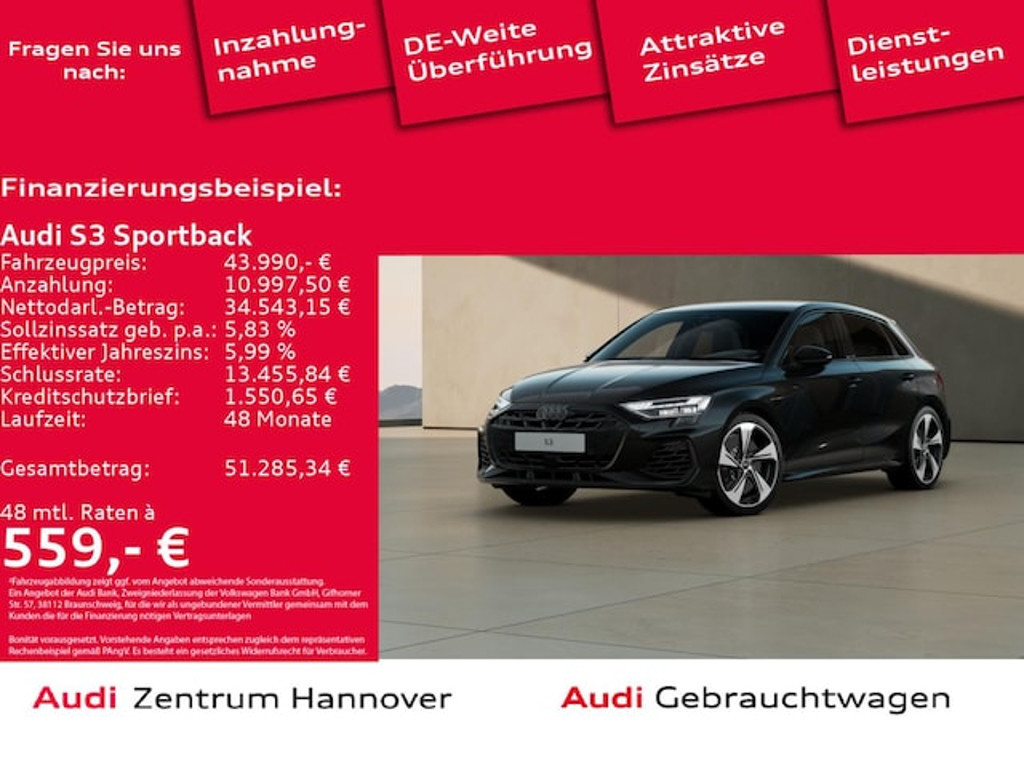 Audi S3 Sportback Quattro S-Tronic