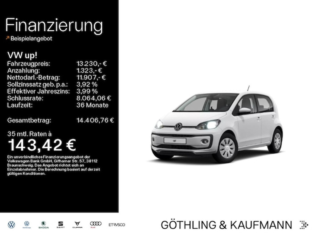 Volkswagen up! Move up! 1.0 MPI Move