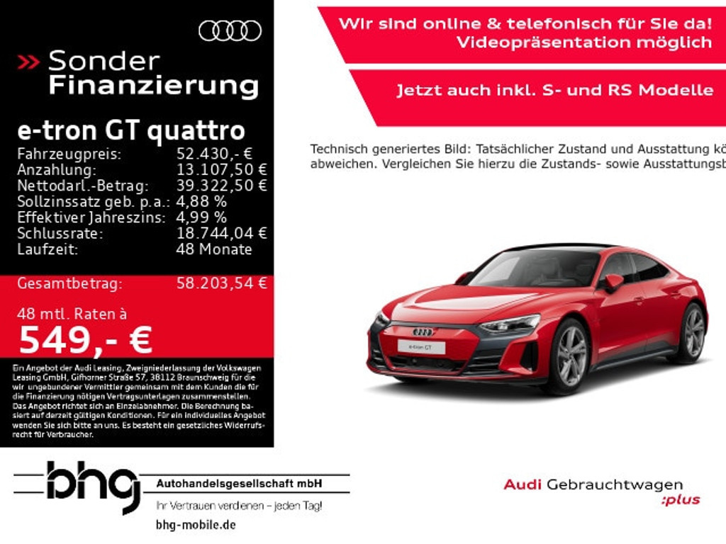 Audi e-tron GT Quattro