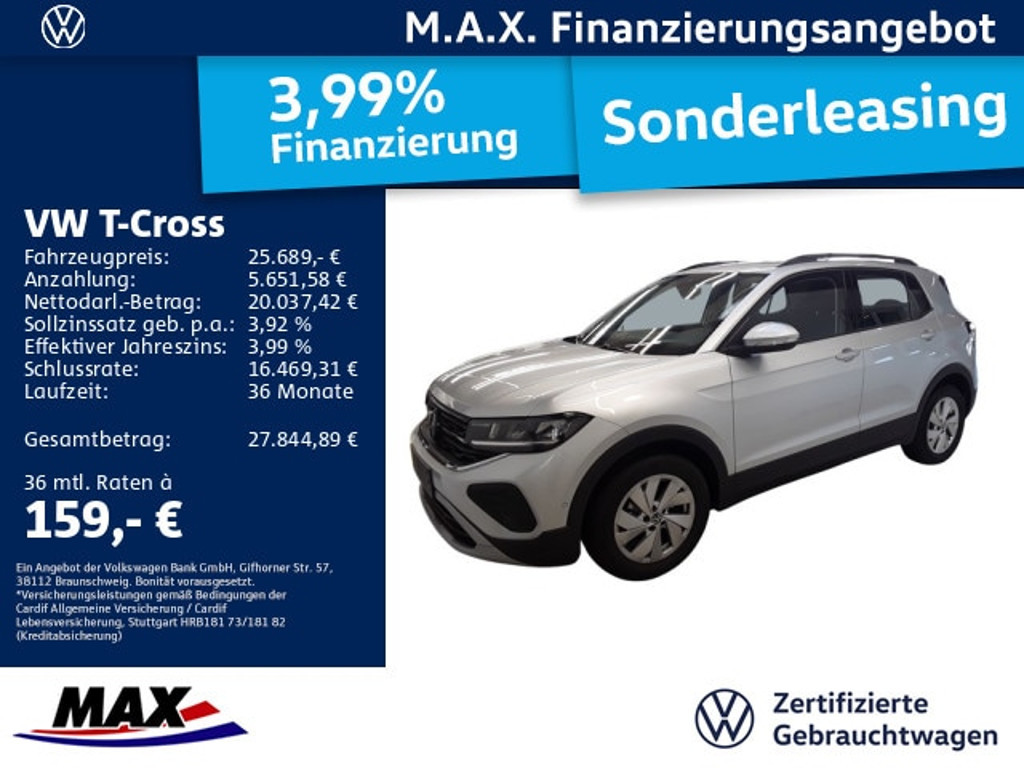 Volkswagen T-Cross DSG Life 1.0 TSI