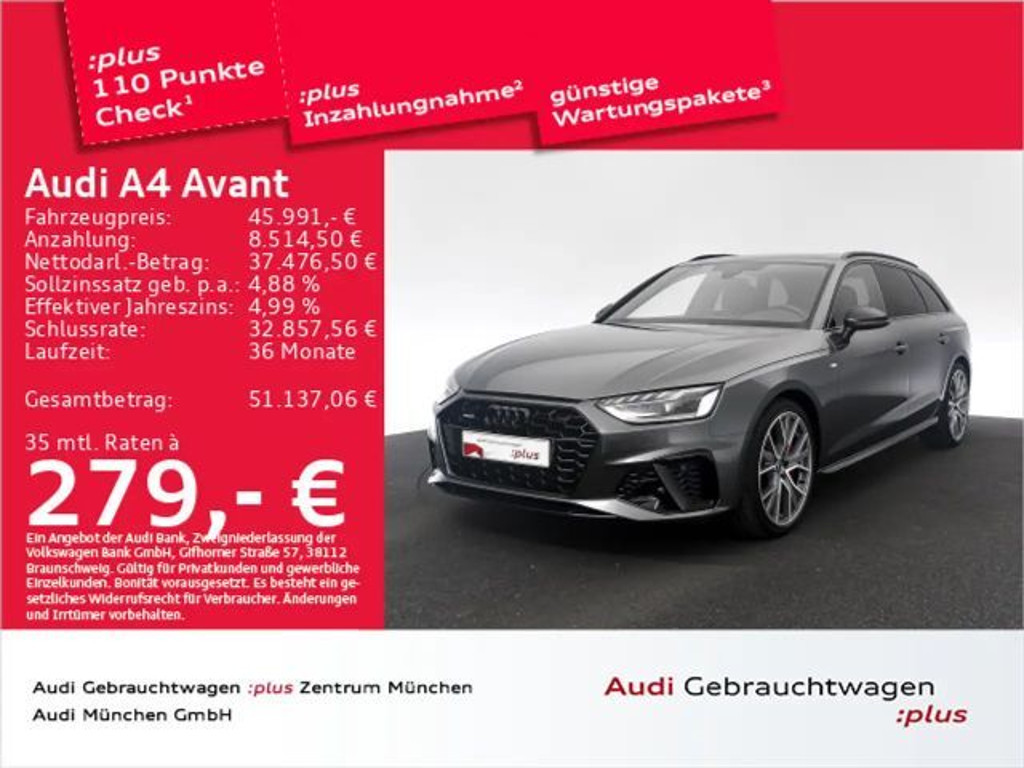 Audi A4 Quattro Competition S-Line S-Tronic 45 TFSI
