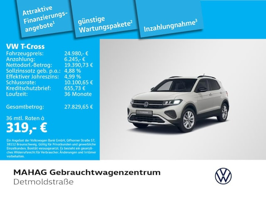 Volkswagen T-Cross DSG 1.0 TSI