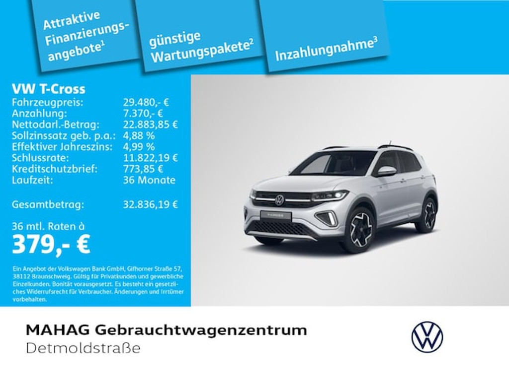 Volkswagen T-Cross DSG R-Line 1.5 TSI IQ.Drive