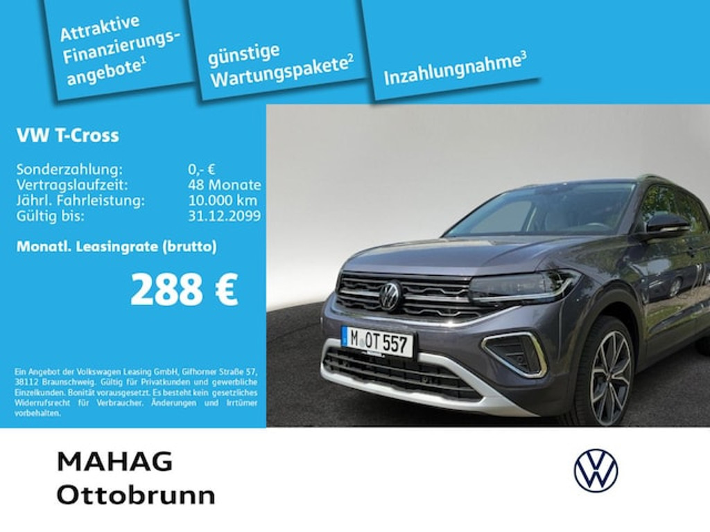 Volkswagen T-Cross DSG Style 1.0 TSI IQ.Drive