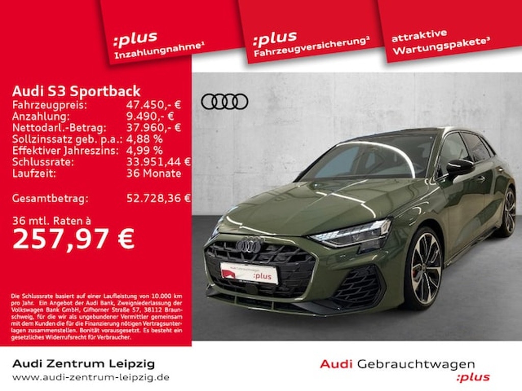 Audi S3 Sportback Quattro S-Tronic