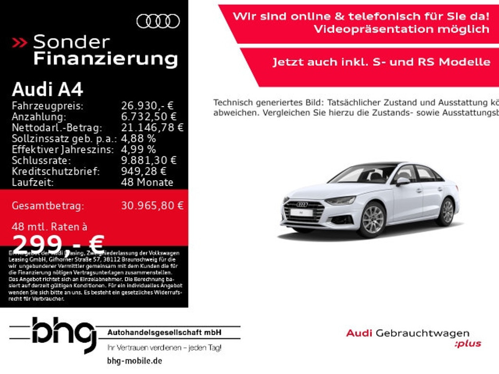 Audi A4 Sedan S-Tronic 35 TDI