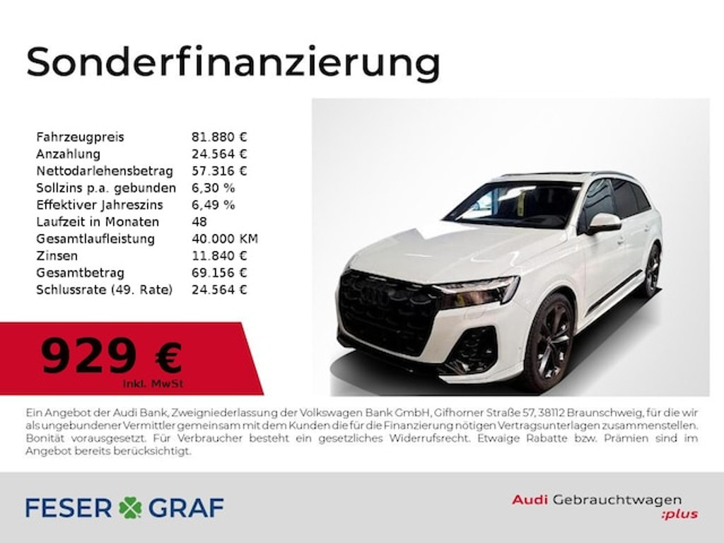 Audi Q7 Quattro S-Line 50 TDI