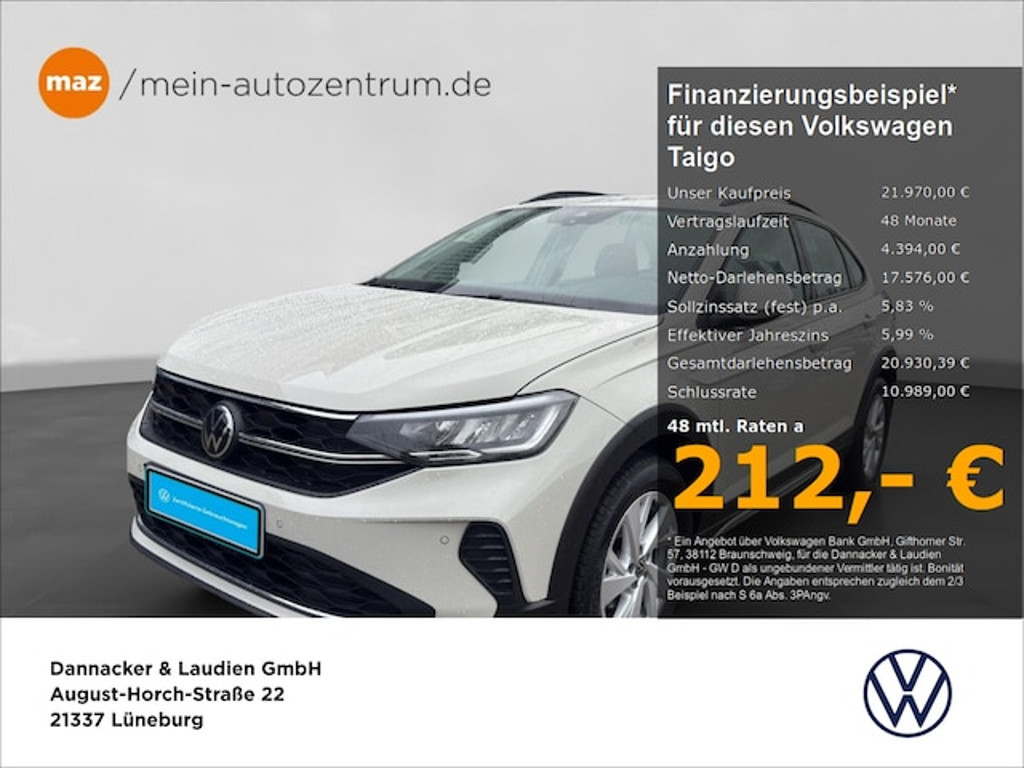 Volkswagen Taigo Life 1.0 TSI