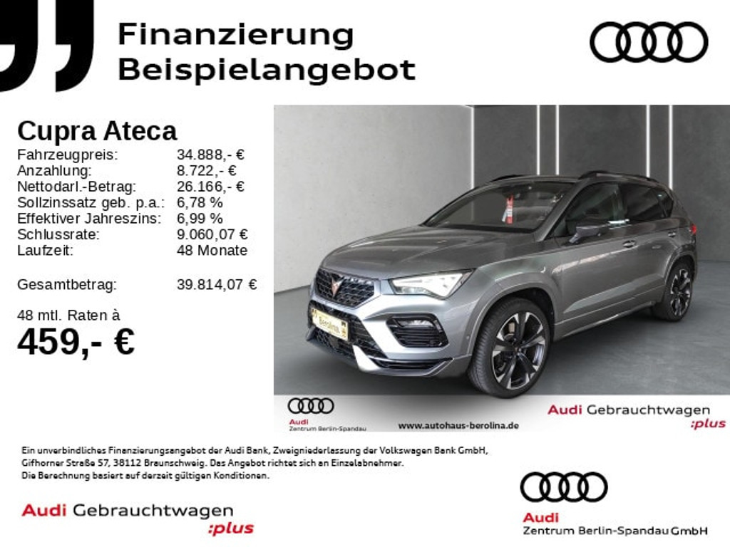 Cupra Ateca 2.0 TSI DSG VZ