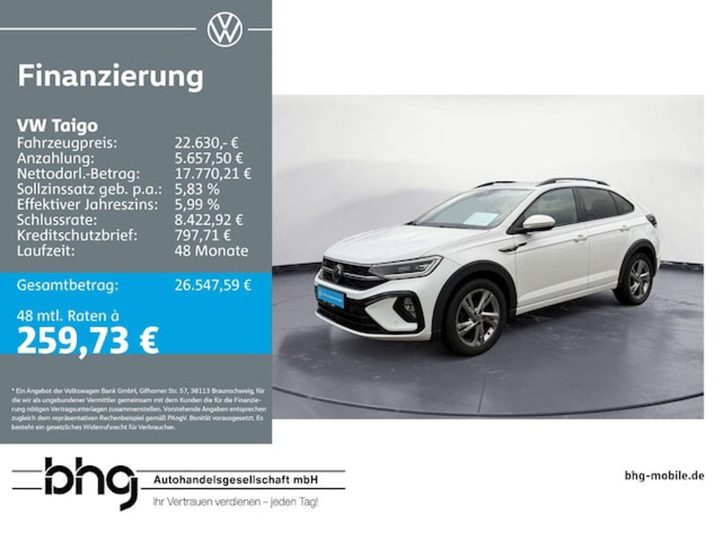 Volkswagen Taigo DSG R-Line 1.0 TSI