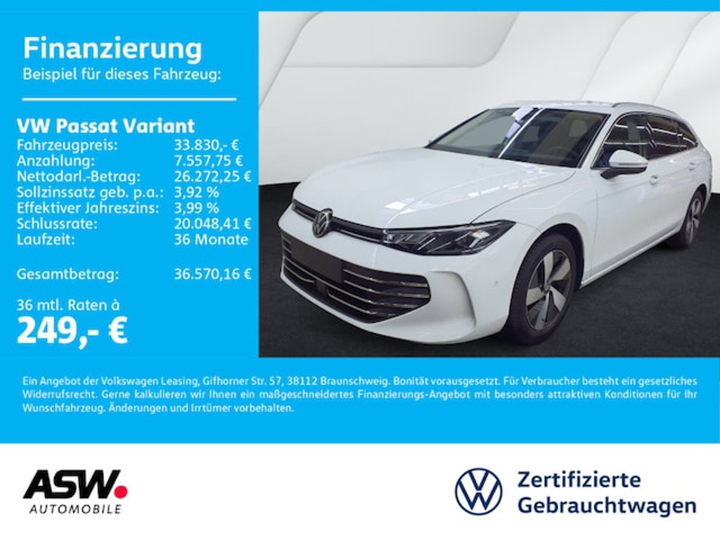 Volkswagen Passat Business DSG Variant 2.0 TDI