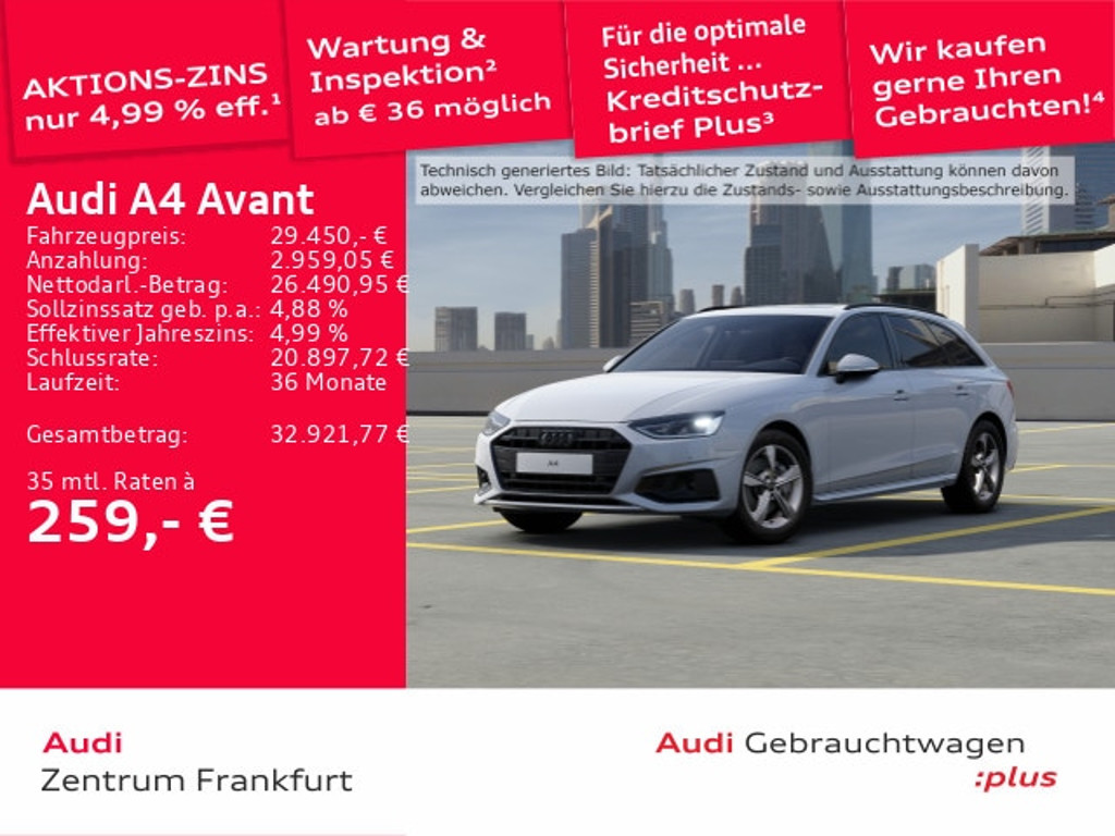 Audi A4 Avant S-Tronic 40 TFSI